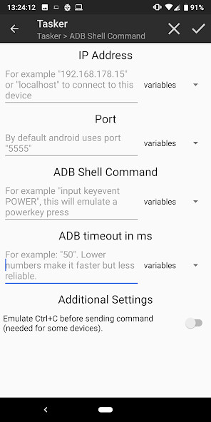 Run android online APK ADB Shell [Tasker Plugin] from MyAndroid or emulate ADB Shell [Tasker Plugin] using MyAndroid